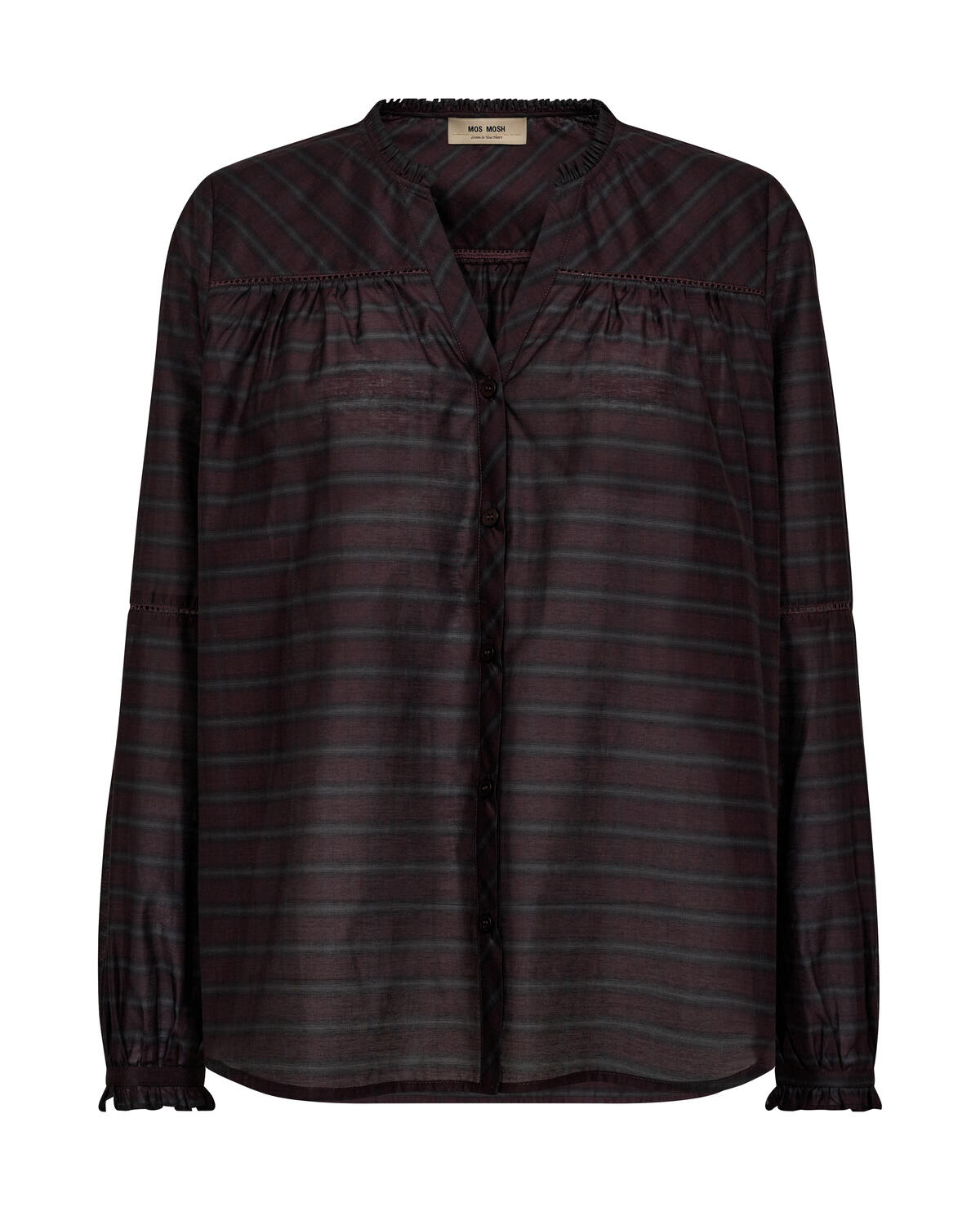 Benedetta Silky skjorte - Fudge